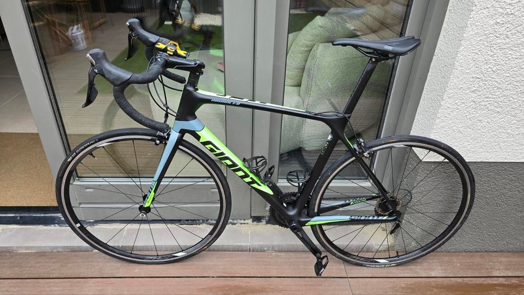 Giant TCR Advanced Smoke/Green racefiets, Fietsen en Brommers, Fietsen | Racefietsen, 28 inch, Carbon, Heren, Zo goed als nieuw