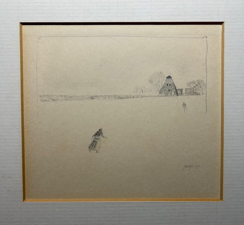 Potloodtekening Jantje Schut, Ophalen of Verzenden