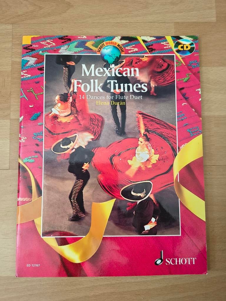 Mexican Folk Tunes, duetten voor dwarsfluit met cd, Muziek en Instrumenten, Bladmuziek, Ophalen of Verzenden, Zo goed als nieuw