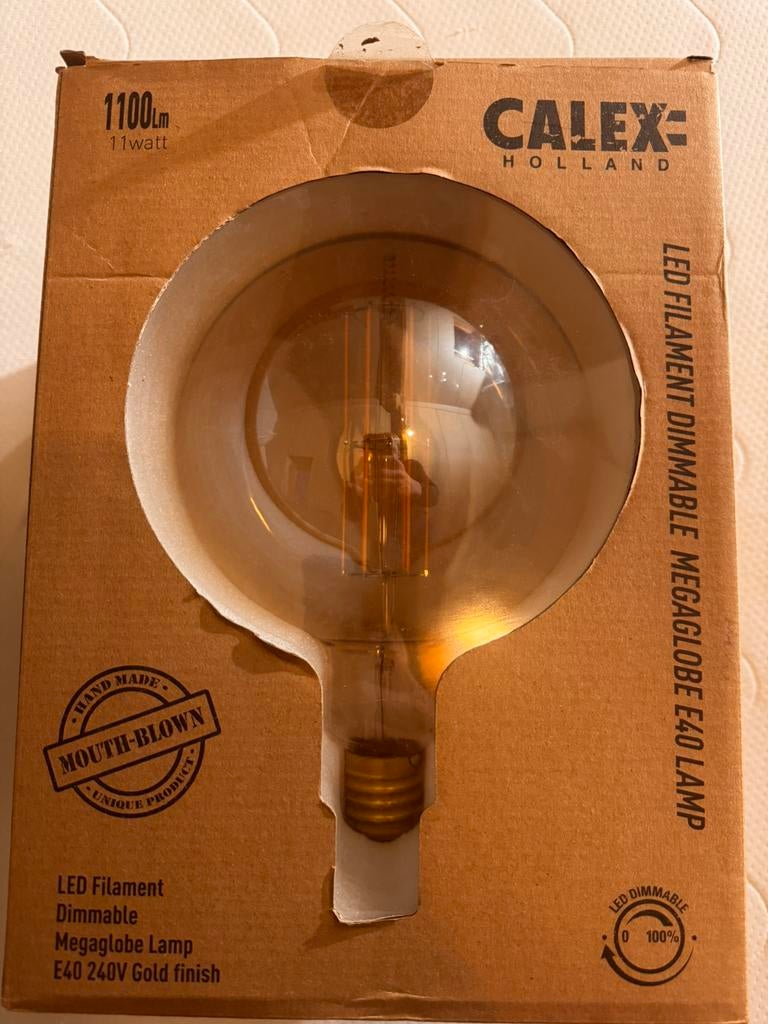 Calex MEGAGLOBE E40, Ophalen of Verzenden, Zo goed als nieuw, Overige fittingen, Led-lamp