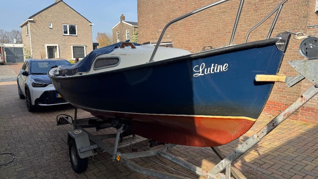 Midget 15" inclusief trailer en elektromotor en lader, Ophalen, Gebruikt, Minder dan 15 m², Overige typen