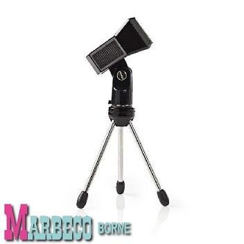 Microfoon tafelstatief, Standaard inklapbaar incl. klem, Muziek en Instrumenten, Standaards, Instrumentstandaard, Nedis, Nieuw