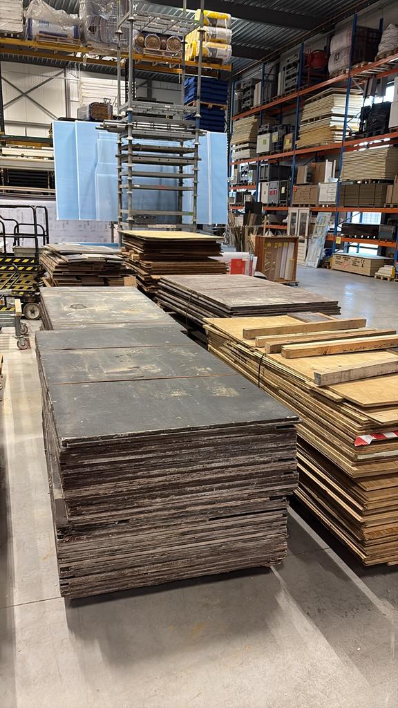 Betonplex | hout | platen | 18mm | gebruikt | Underlayment |, Ophalen, Zo goed als nieuw, Betonplex