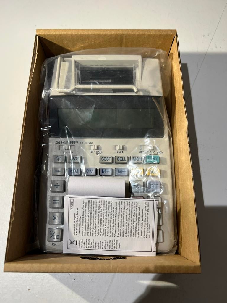 Sharp EL-1750V Elektronische Rekenmachine - Nieuw!, Diversen, Rekenmachines, Ophalen of Verzenden, Nieuw