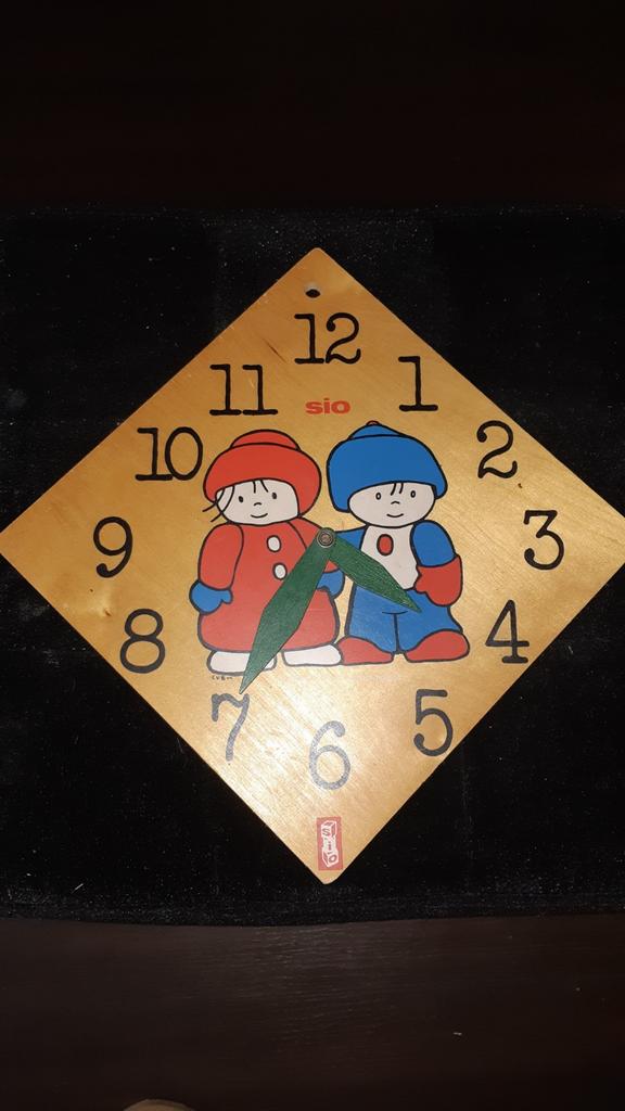 Sio houten klok, Ophalen of Verzenden, Gebruikt, Overige typen