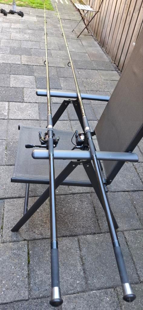 Complete set werphengels met molens, Watersport en Boten, Ophalen, Gebruikt, Complete set