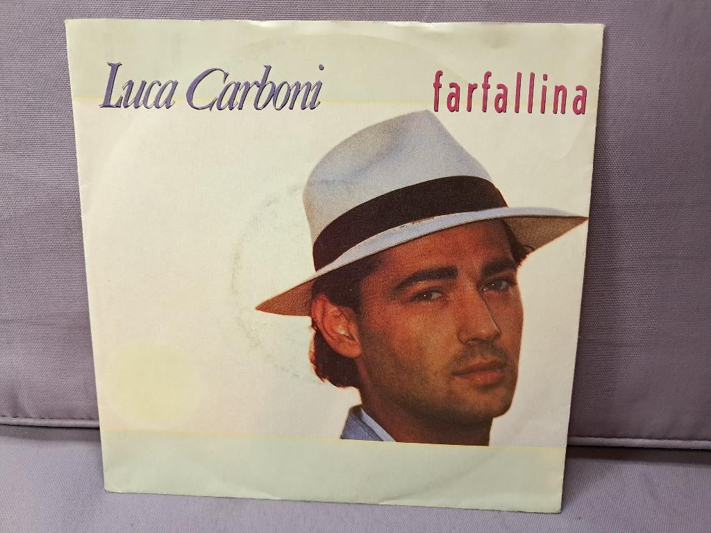 45t. luca carboni. farfallina. ex+, Gebruikt, 7 inch, Single, Ophalen of Verzenden