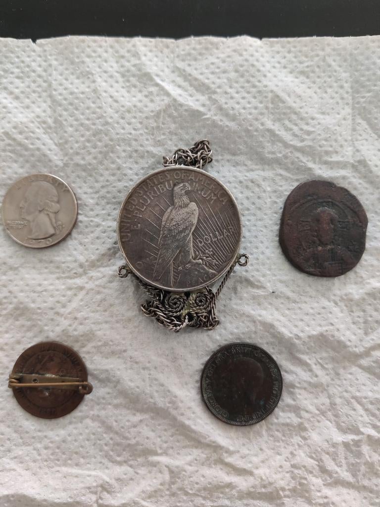 U.S.A. ZILVEREN,NL MUNT EN MEER,ZIE FOTO'S/beschrijving, Gebruikt, Overige voorstellingen, Ophalen of Verzenden, Zilver