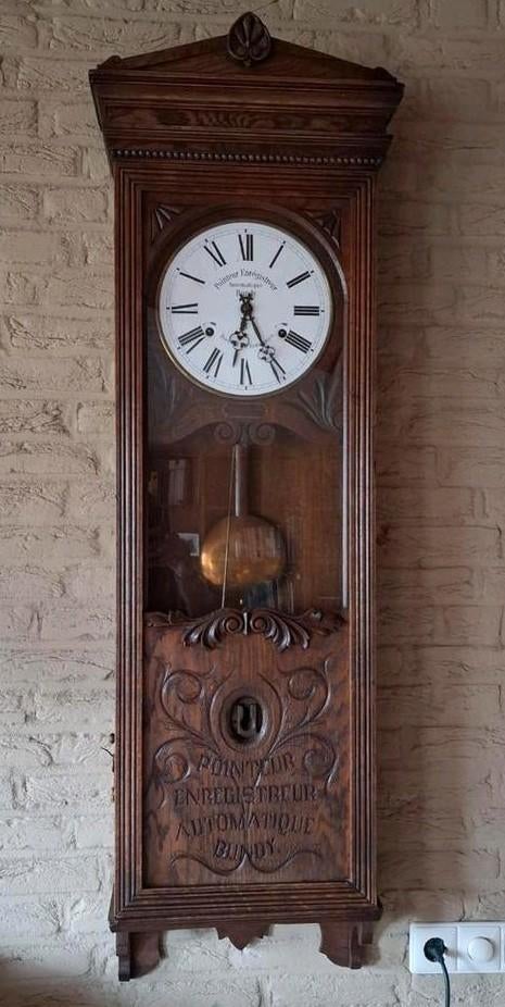 Antieke stempelklok uit 1888, Antiek en Kunst, Ophalen