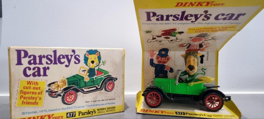 Dinky Toys no. 477 Parsley's car uit de TV serie ..., Hobby en Vrije tijd, Modelauto's | 1:32, Auto, Dinky Toys, Ophalen of Verzenden
