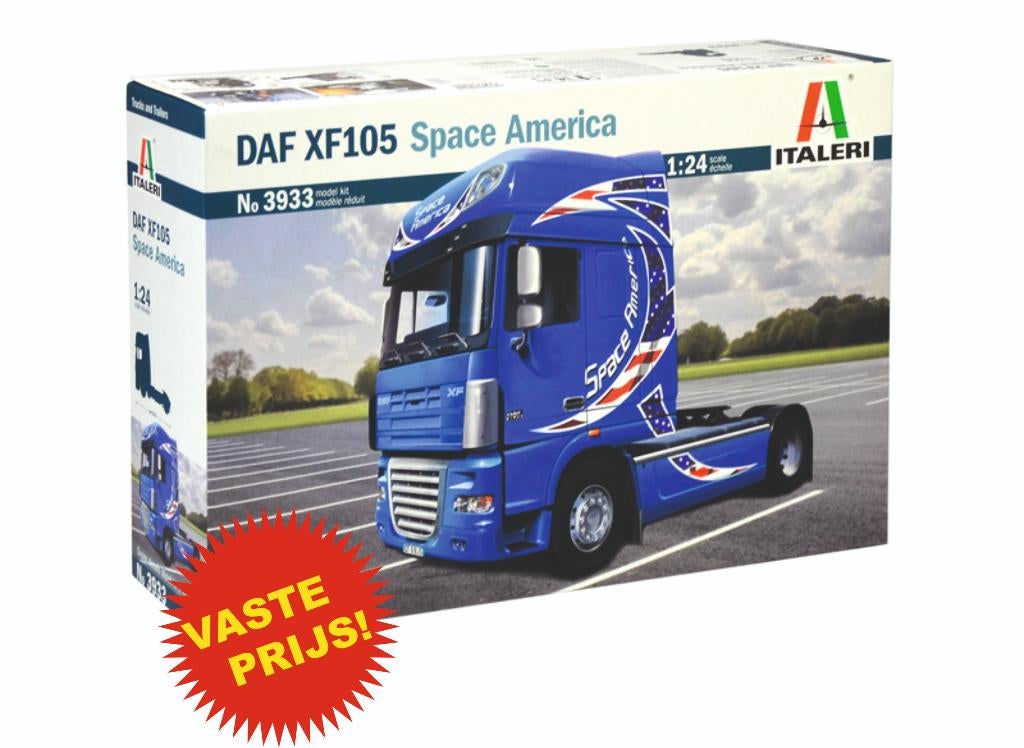 DAF XF 105 Space America (Italeri 3933) 1/24, Italeri, Groter dan 1:32, Nieuw, Ophalen of Verzenden