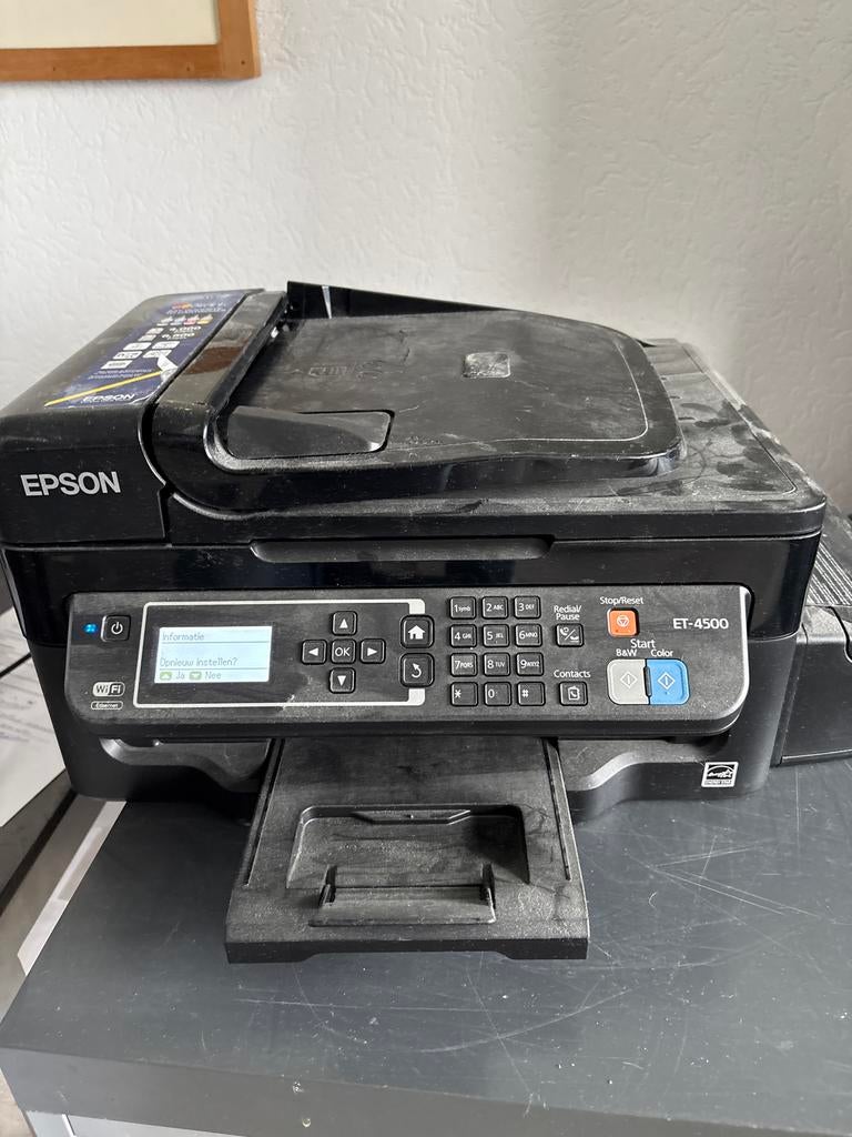 Epson ET-4500 EcoTank All-in-One Printer, Computers en Software, Printers, Gebruikt, All-in-one, Inkjetprinter, Kleur printen