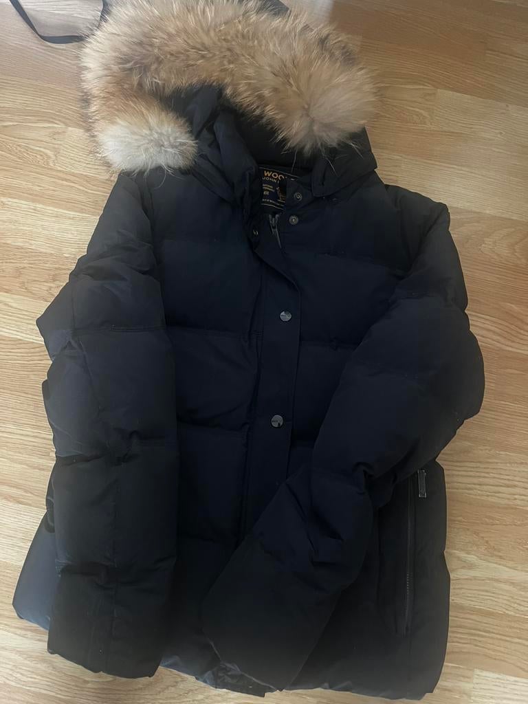 Woolrich winterjas dames, Ophalen of Verzenden, Zo goed als nieuw, Blauw