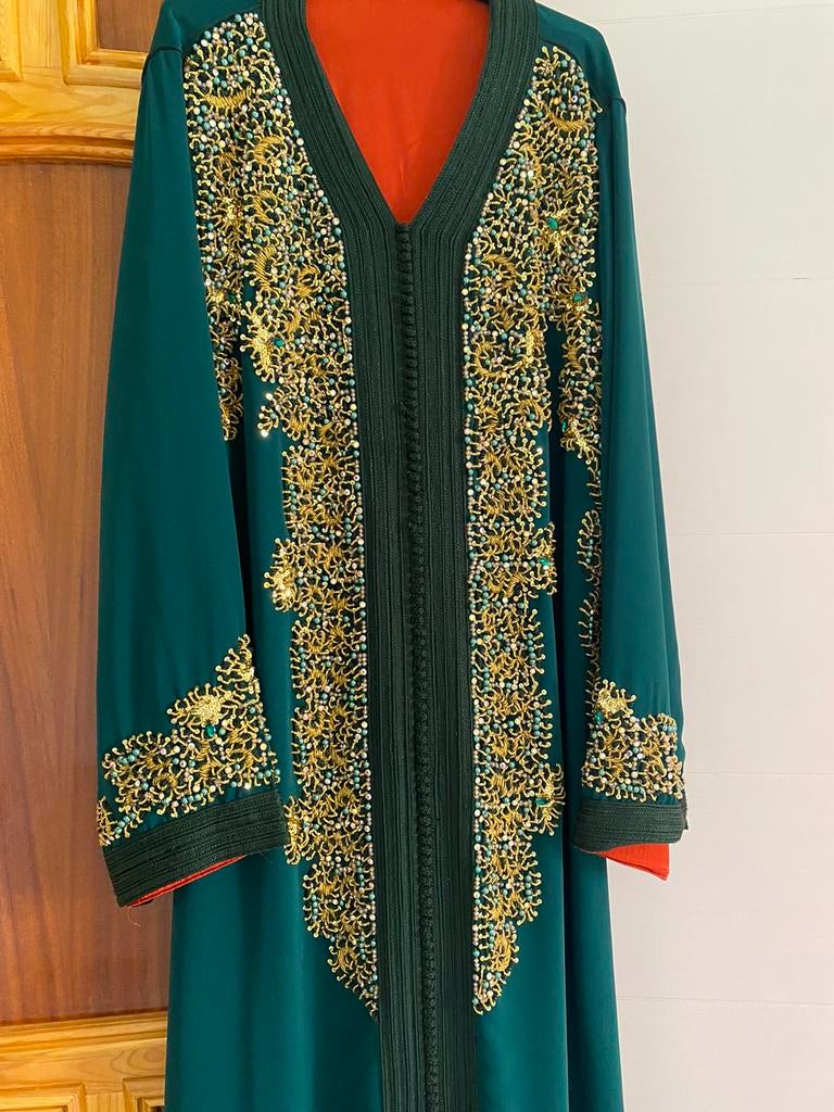 Prachtig Marokkaanse kaftan jurk takchita, Ophalen of Verzenden, Zo goed als nieuw, Maat 38/40 (M), Overige typen