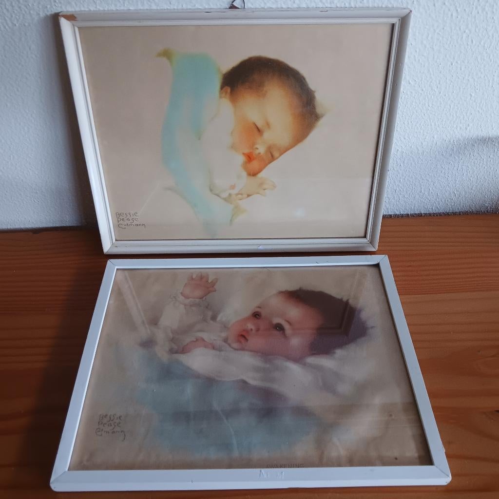 Baby schilderijen van Bessie Peage, Ophalen of Verzenden, Gebruikt, Wanddecoratie