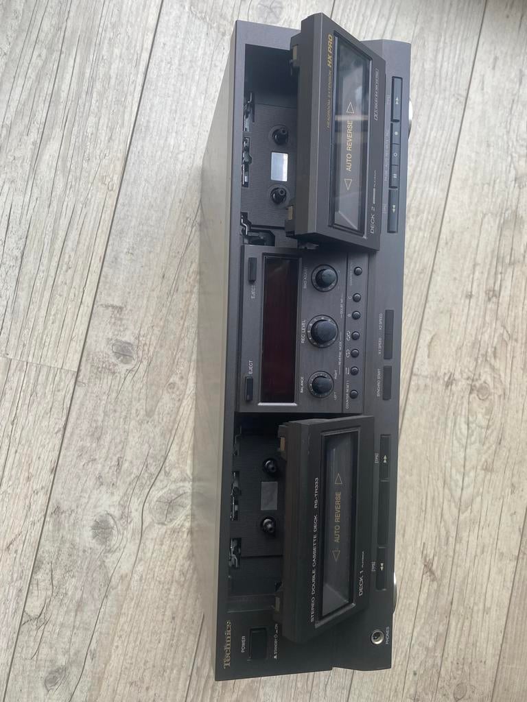 Technics Stereo Dubbel Cassettedeck RS-TR333, Audio, Tv en Foto, Cassettedecks, Dubbel, Overige merken, Auto-reverse, Ophalen of Verzenden