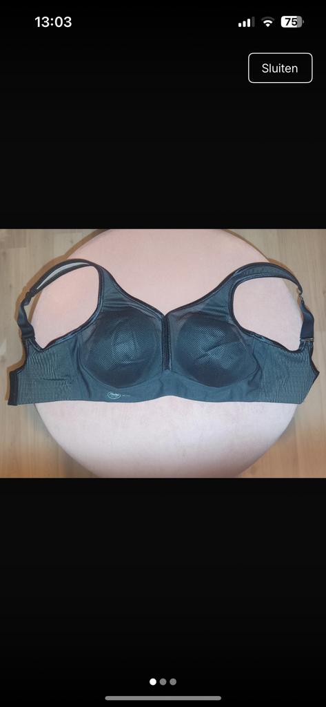 Anita Active Sport BH - F65, Kleding | Dames, Ondergoed en Lingerie, Ophalen of Verzenden, Zwart, BH