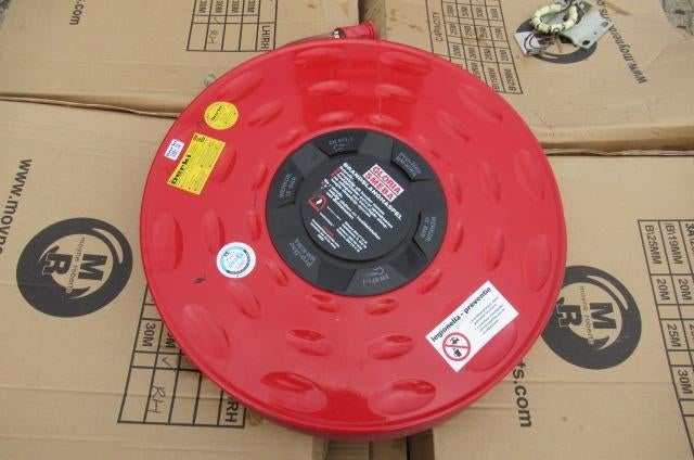 35x Brandhaspel brandweerslang 3/4" 20 meter, Ophalen, Gebruikt, Tuinslang