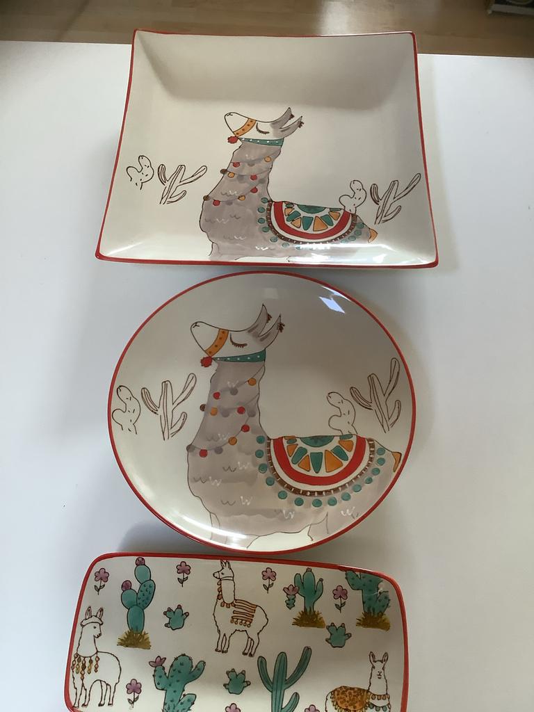 Xenos Serveer/Hapjes Schalen Set - Nieuw, Overige materialen, Schaal, Vierkant, Nieuw