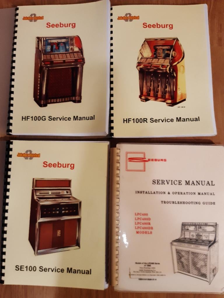 4 stuks service manuals voor jukeboxen., Ophalen of Verzenden, Overige typen