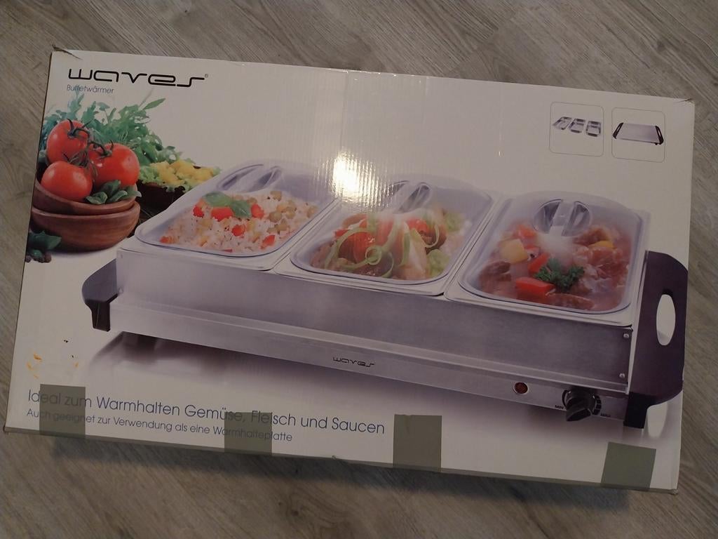 Elektrische buffetwarmer / rechaud, Huis en Inrichting, Ophalen, Zo goed als nieuw