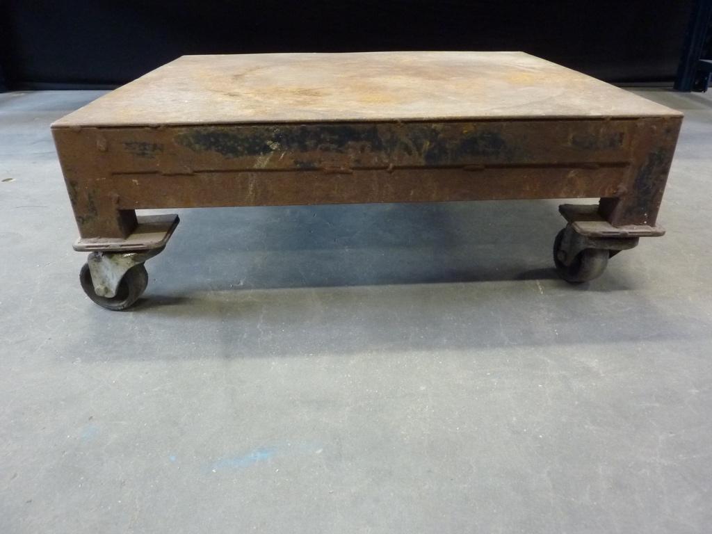 Zware stalen transportwagen / dolly / verrijdbaar onderstel, Ophalen, Gebruikt, Transportkar, Handelsonderneming Hendriksen