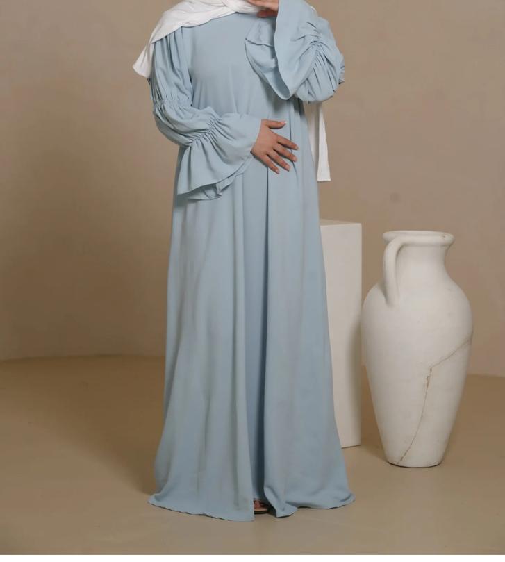 Losyana abaya babyblauw, Overige typen, Blauw, Maat 46/48 (XL) of groter, Nieuw