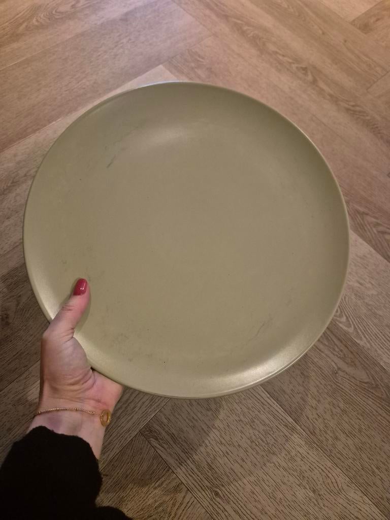 10 Grote Groene IKEA Borden - Perfect voor Diner, Huis en Inrichting, Kunststof, Gebruikt, Schaal, Rond