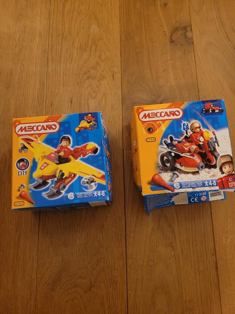 Meccano City Sets - Vliegtuig & Motor, Een of twee spelers, Ophalen of Verzenden, Zo goed als nieuw, Meccano