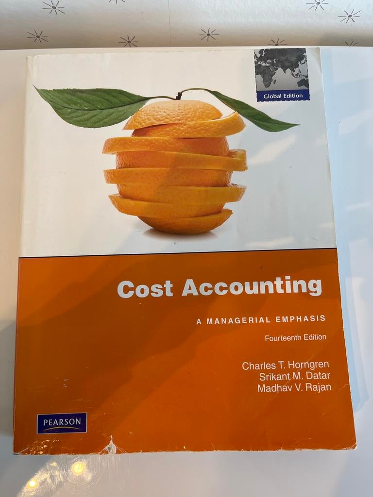 Cost Accounting - Horngren, Datar, Rajan, Ophalen of Verzenden, Zo goed als nieuw, Accountancy en Administratie
