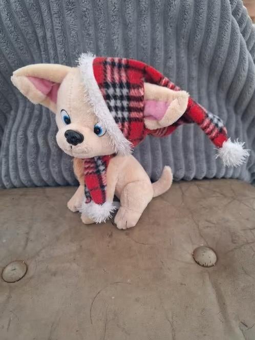 Hond knuffel met sjaal en muts hh, Lucky toys, Onbekend, Zo goed als nieuw, Onbekend