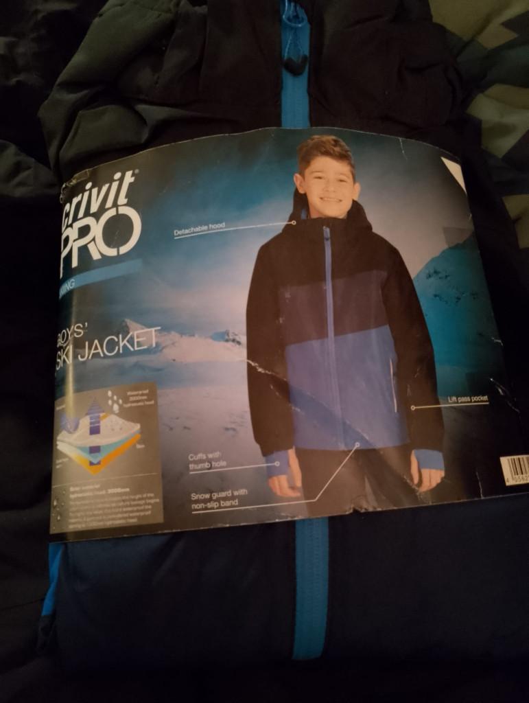 Ski jas Crivit Nieuw - Maat 158/164, Sport en Fitness, Skiën en Langlaufen, 100 tot 140 cm, Nieuw, Kleding, Ophalen