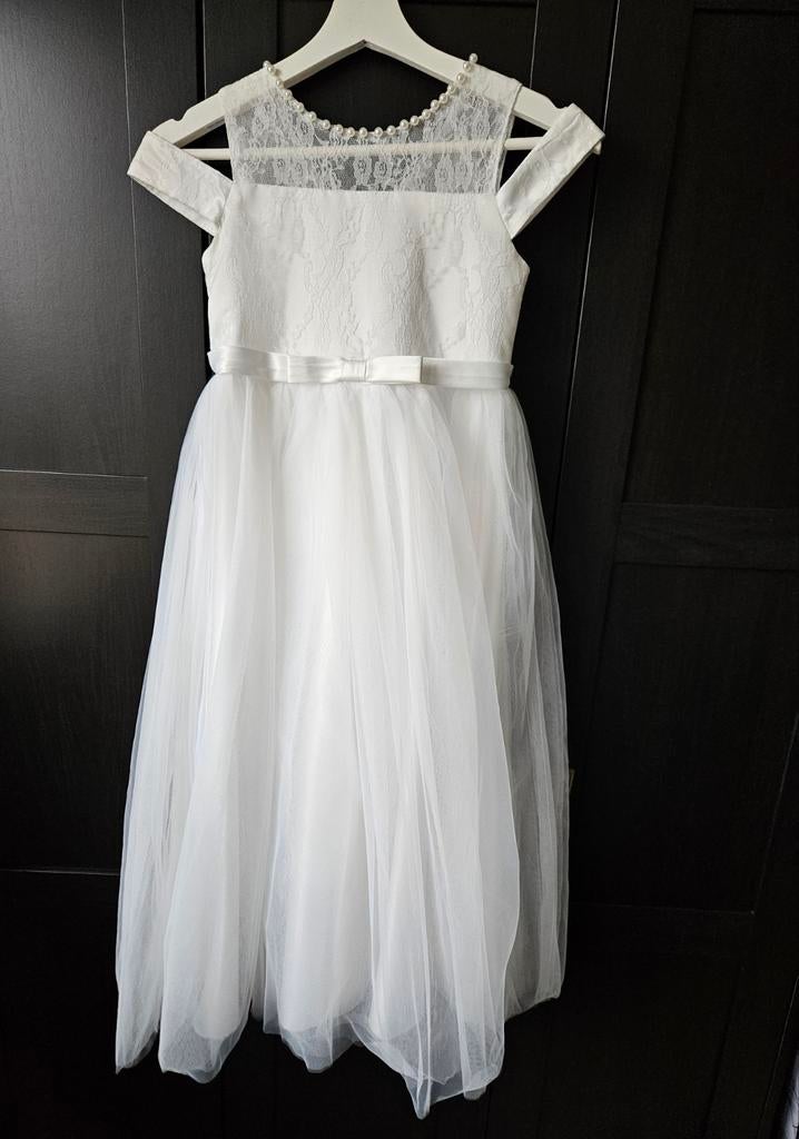 Jurk bruidsmeisje, ivoor wit 134, Ophalen of Verzenden, Nieuw, Meisje, Jurk of Rok