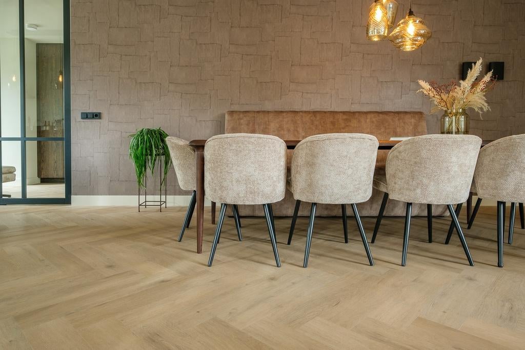 TAPIJT / PVC VLOEREN / RECHTSTREEKS ! HEUTINK GENEMUIDEN, 75 m² of meer, Nieuw, Ophalen of Verzenden, Crème