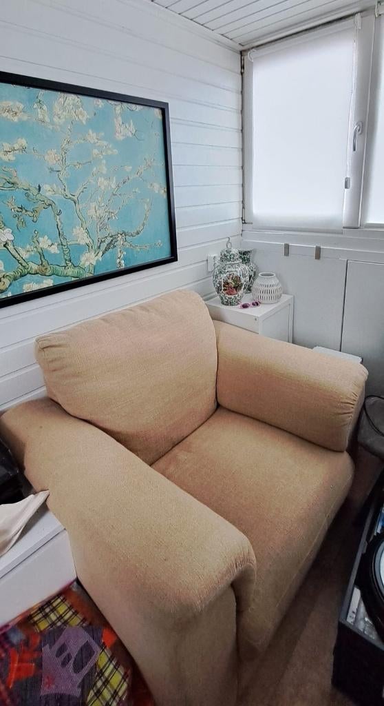 GRATIS! Loungestoel/ loveseat, Ophalen, Gebruikt, 75 tot 100 cm, Stof