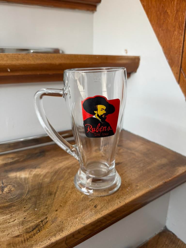 Rubens Rood Rouge Belgisch Bierglas 0,3L, Verzamelen, Biermerken, Ophalen of Verzenden, Zo goed als nieuw, Glas of Glazen, Overige merken