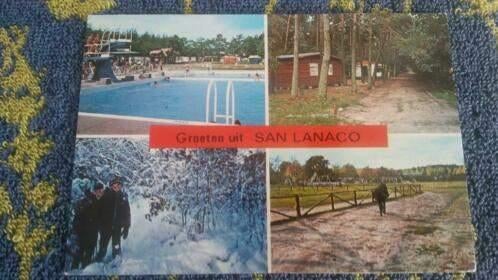 kaart groeten uit san lanaco - Lanaken Belgie, Ophalen of Verzenden, 1980 tot heden, Gelopen, Limburg