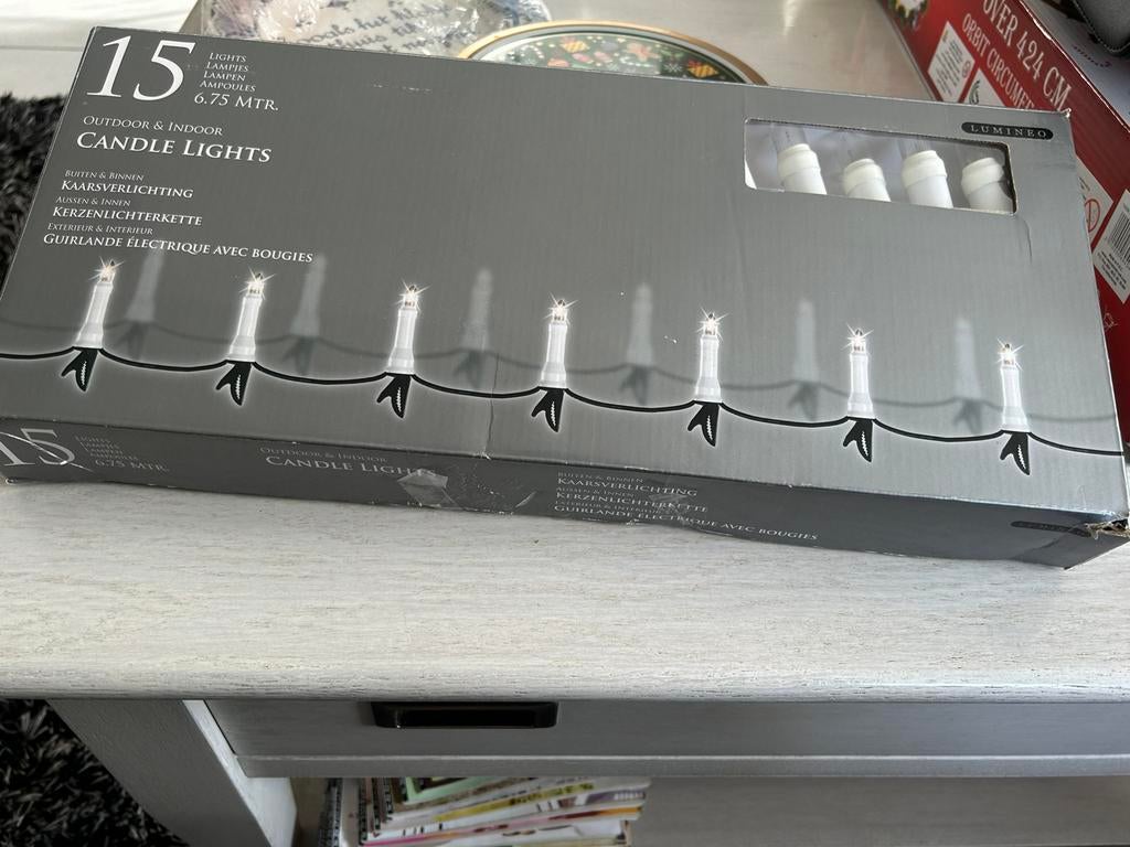 Kerstlampjes en slinger  samen 7.50 euro, Ophalen of Verzenden, Zo goed als nieuw