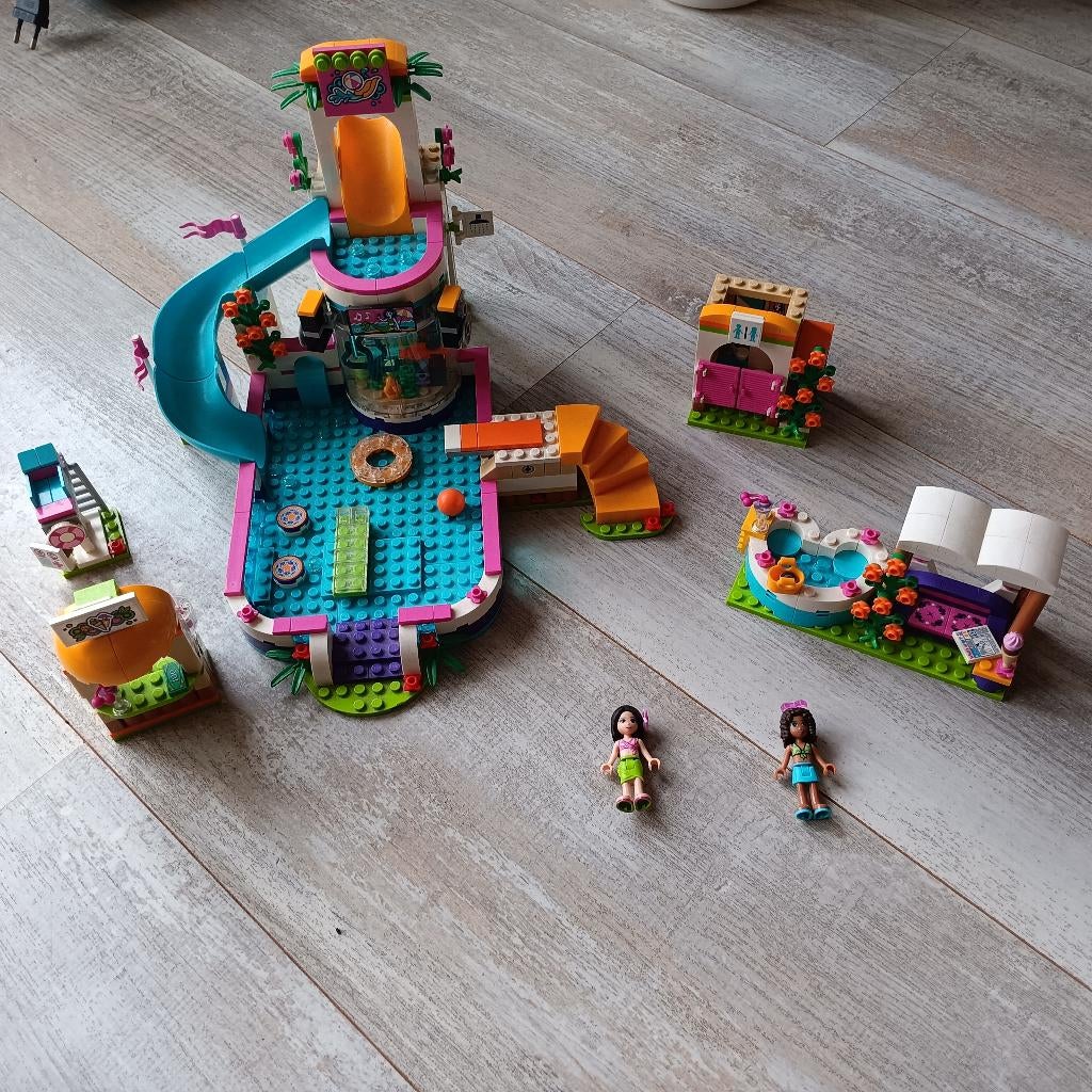 Lego Friends 41313 Heartlake zwembad, Ophalen of Verzenden, Zo goed als nieuw, Complete set, Lego