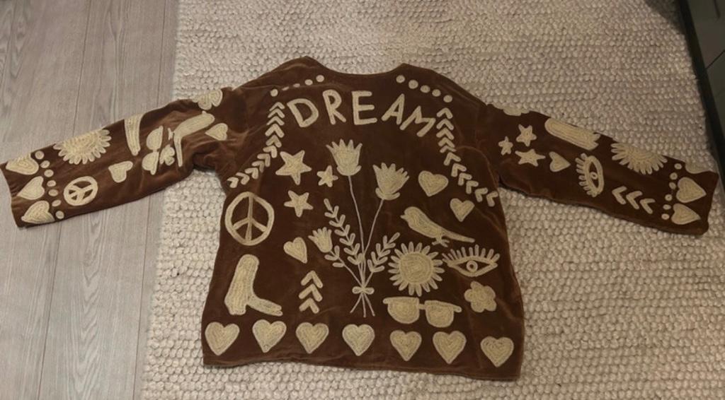 Handgemaakte Ibiza jas, Kleding | Dames, Maat 38/40 (M), Bruin, Nieuw, Ophalen of Verzenden