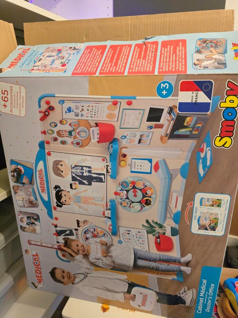 Smoby Dokterskabinet met accessoires, Ophalen of Verzenden, Zo goed als nieuw, Toebehoren
