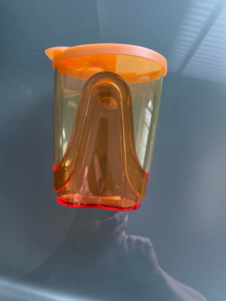 Tupperware Beker Oranje, Ophalen of Verzenden, Zo goed als nieuw, Oranje, Beker of Kan