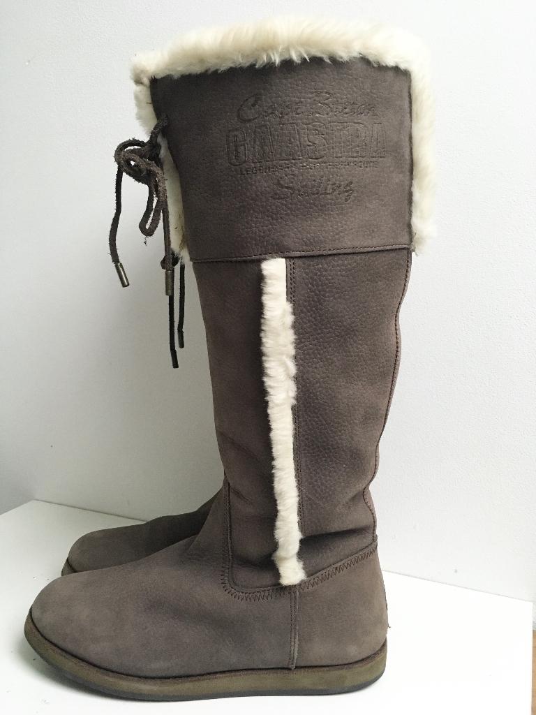 Gaastra laarzen bruin leer gevoerd mt 38, Hoge laarzen, Gaastra, Bruin, Ophalen of Verzenden