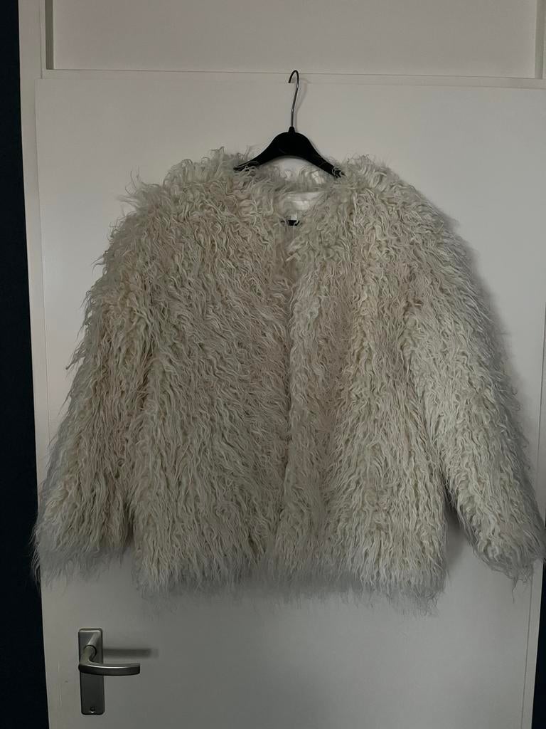 Bontjas h&m xs, Kleding | Dames, Ophalen of Verzenden, Zo goed als nieuw, Maat 34 (XS) of kleiner, Bruin