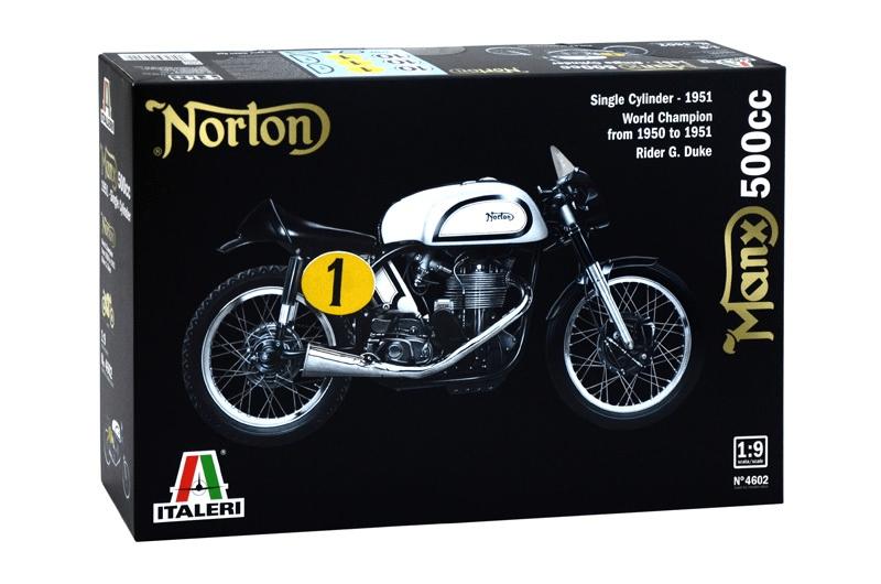 Norton Manx 500cc (Italeri 4602) 1/9, Italeri, Nieuw, Ophalen of Verzenden, Groter dan 1:32