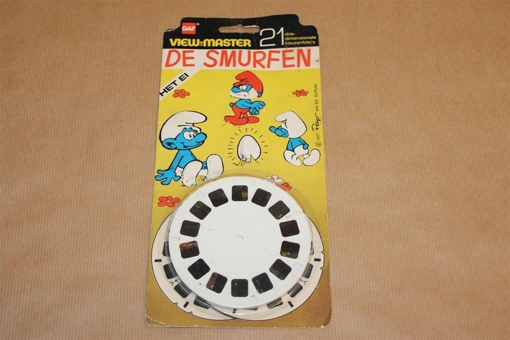 De Smurfen - Het ei - View-Master 1977 - In verpakking !!, Eén stripboek, Ophalen of Verzenden, Gelezen