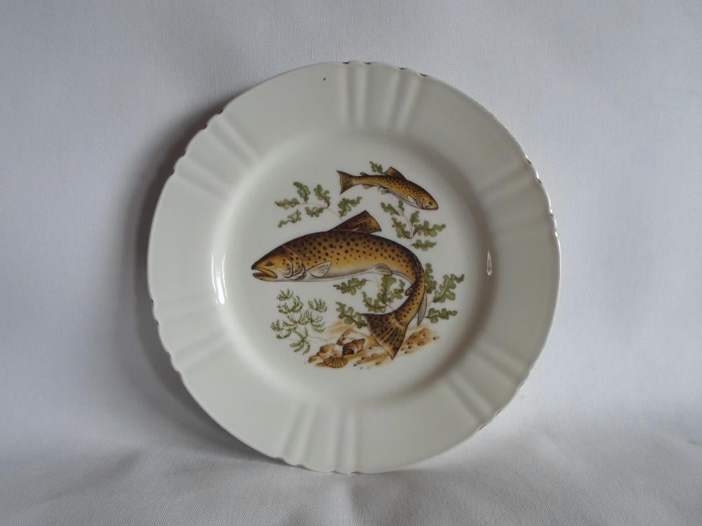 Bavaria R Wunsiede Bord Vissen, Ophalen of Verzenden