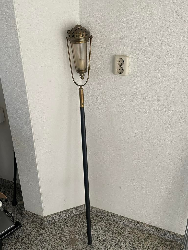 Antieke Misdienaar Stok met Lamp, Antiek en Kunst, Antiek | Religie, Ophalen