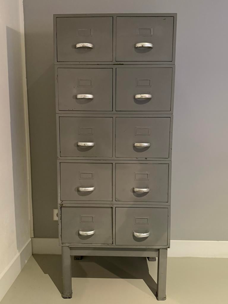 Gispen ladekast vintage, Ophalen, Gebruikt, 5 laden of meer, 100 tot 150 cm