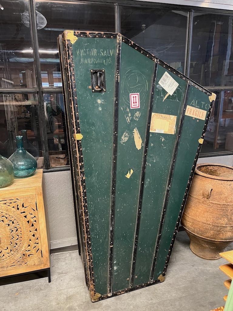 Unieke Vintage Reiskoffer voor Harp Van Victor Salvi, Ophalen of Verzenden, Gebruikt